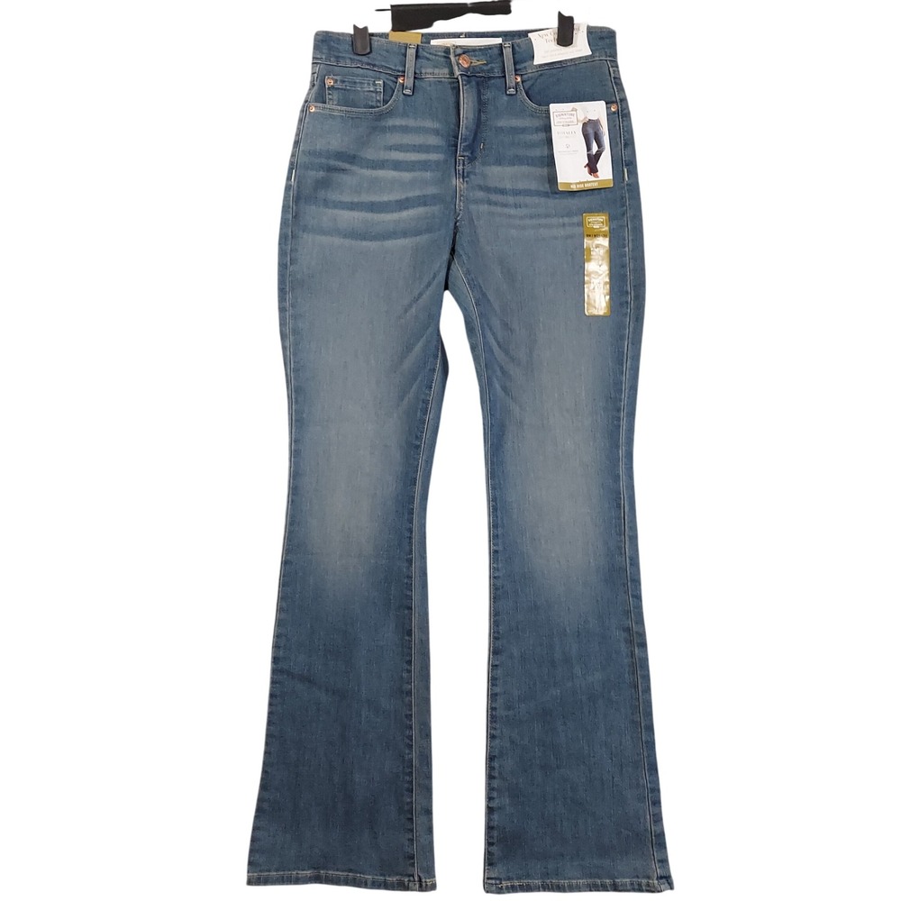 Signature Levi Strauss Bootcut Jeans Womens 8M W29 L32 Blue Totally Shaping NWT